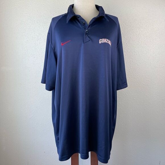 Nike Gonzaga Bulldogs Polo Shirt Size XXL EUC - Picture 1 of 8